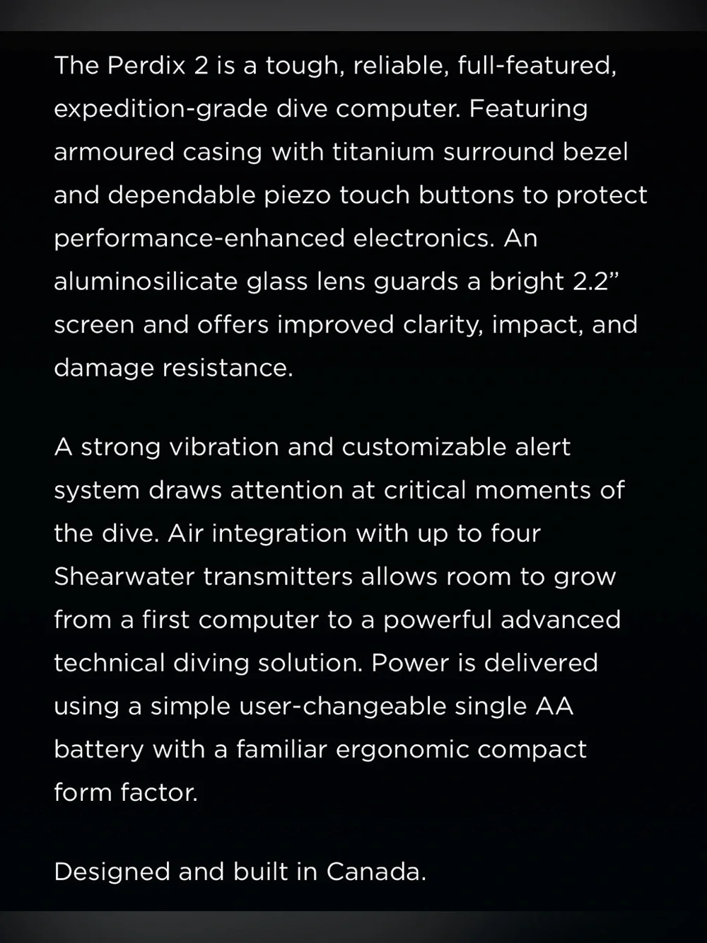 SHEARWATER PERDIX 2